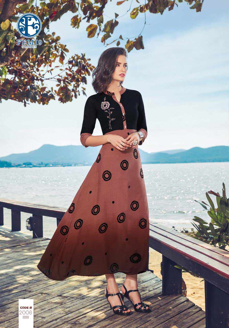Fizzah Vol-2 Femi9trends Print Embroidery Kurtis Set Fizzah Vol-2 Femi9trends Print Embroidery Kurtis Set
